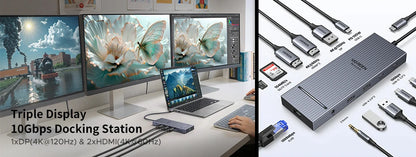 USB C Hub 6 In 1 4K60Hz PD100W ProDockingStation Adapter