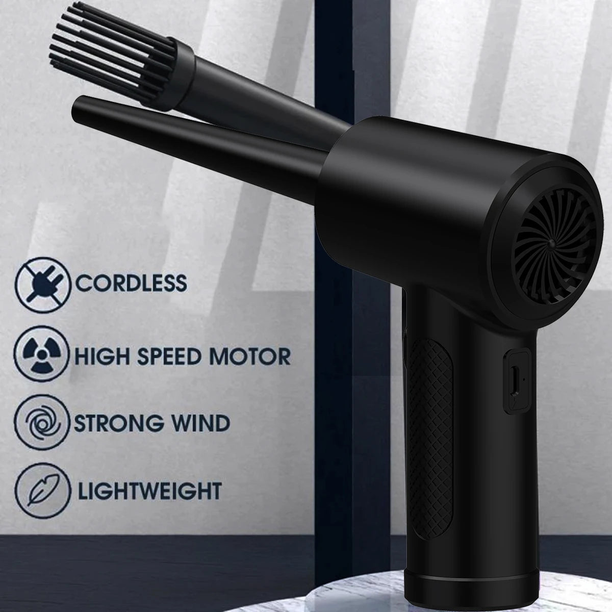 Wireless Electric Air Duster For Keyboard PC Cleaning