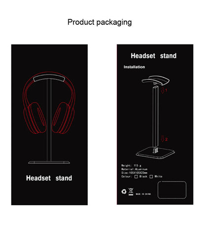 Universal Aluminium Headset Stand with Flexible Design - Smarsty