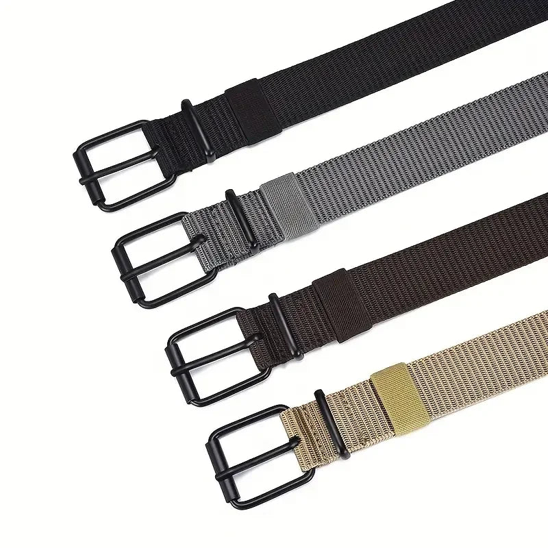 Mens Durable Nylon Canvas Belt Heavy Duty Tactical Workbelt - Smarsty