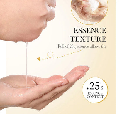 15pcs 24K Gold Hyaluronic Acid Face Masks for Hydration and Brightening - Smarsty