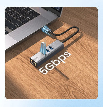 USB C Hub Docking Station With Gigabit Ethernet 100W Charge - Smarsty