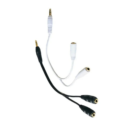 Dual Female Audio Cable Y Splitter For Headphones - Smarsty