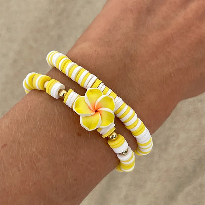 Multicolor Polymer Clay Beads Bracelets Set for Women - Smarsty
