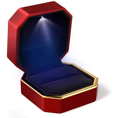 Luxury LED Jewelry Ring Box for Engagement and Wedding - Smarsty