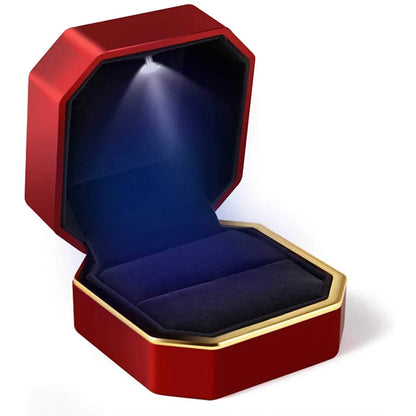 Luxury LED Jewelry Ring Box for Engagement and Wedding - Smarsty