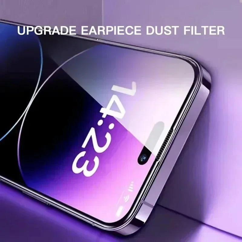 3pcs HD Tempered Glass Screen Protectors for iPhone 17 16 Pro Max 15 14 11 12 13 mini Scratch-Proof Dust-Free Installation - Smarsty