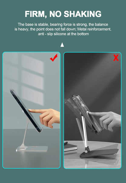 Universal All Aluminum Foldable Desk Phone And Tablet Stand - Smarsty