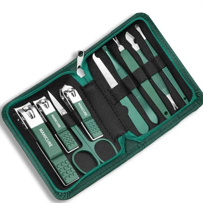 Stainless Steel Nail Care Kit with Travel Case - Smarsty