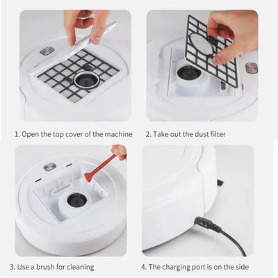 3-in-1 Robot Vacuum Cleaner USB Rechargeable Smart Navigation To Avoid Objects Automatic Cleaning Sweeping Machine Sweeper Robot - Smarsty