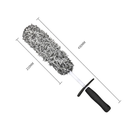 Car Wheel Brush With Premium Microfiber And Non Slip Handle - Smarsty