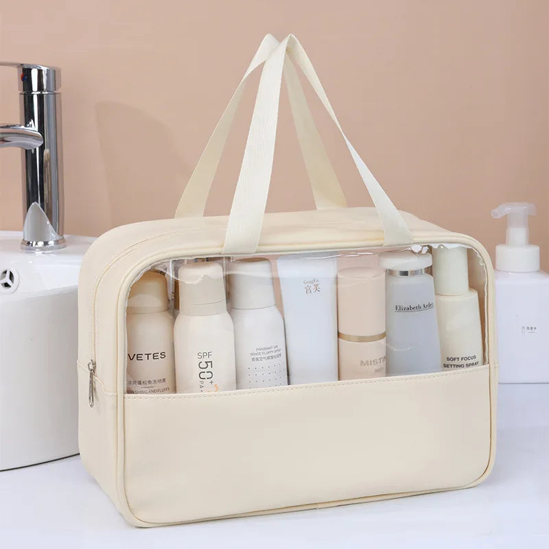 Transparent Travel Cosmetic Bag Large Capacity Waterproof - Smarsty