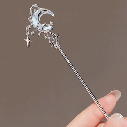 Romantic Moonstone Star Hair Stick for Trendy Girls - Smarsty