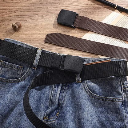 Unisex Canvas Tactical Belt Durable Metal Free Design - Smarsty