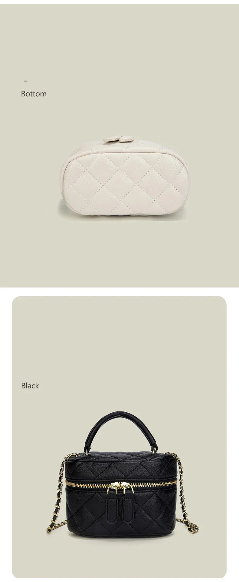Mini Quilted Crossbody Bag PU Leather Designer Style - Smarsty