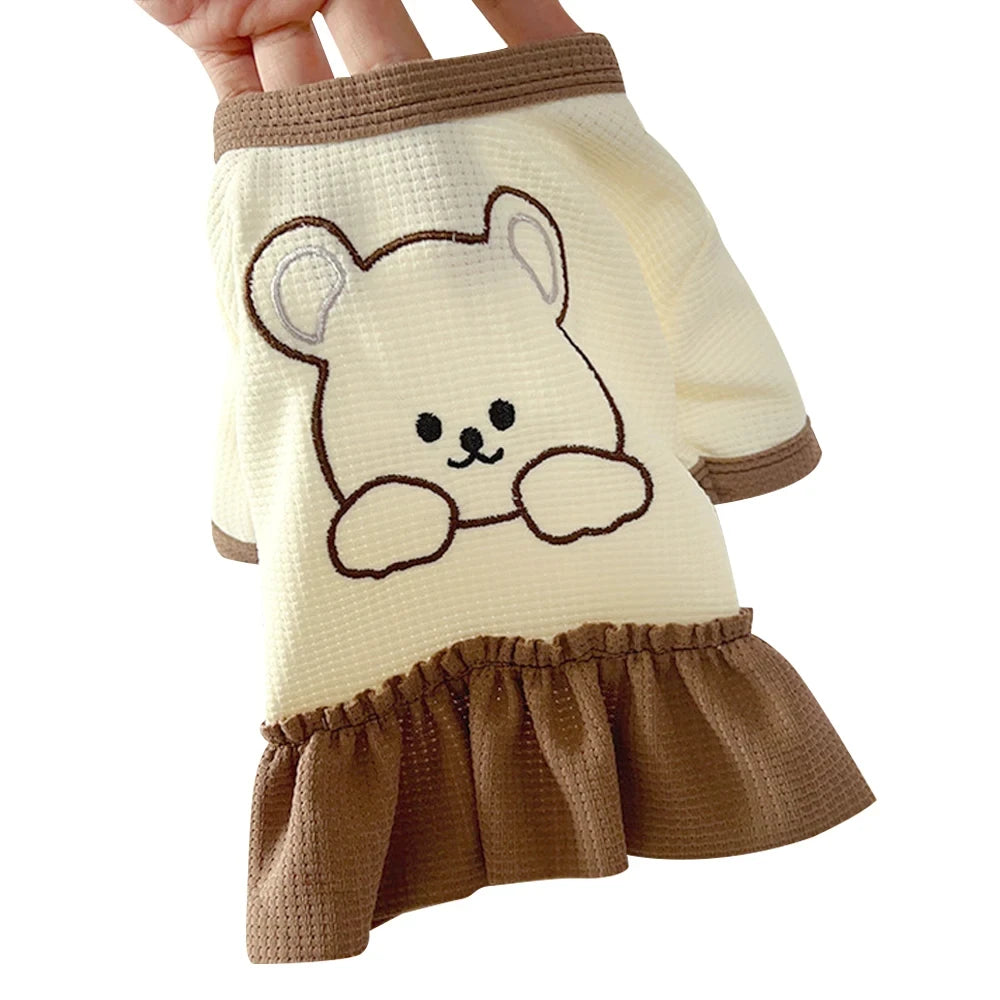 Floral Princess Dress for Small Dogs Summer Wear - Smarsty