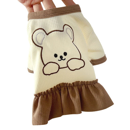Floral Princess Dress for Small Dogs Summer Wear - Smarsty