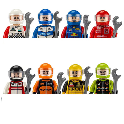 building blocks action doll mini city figures toys girls soldiers policeman robot worker fireman farmer cook movie characters