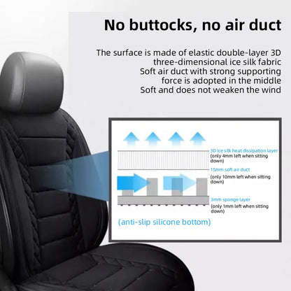 Car Seat Cooling Cushion With USB Powered Fan Three Speed - Smarsty