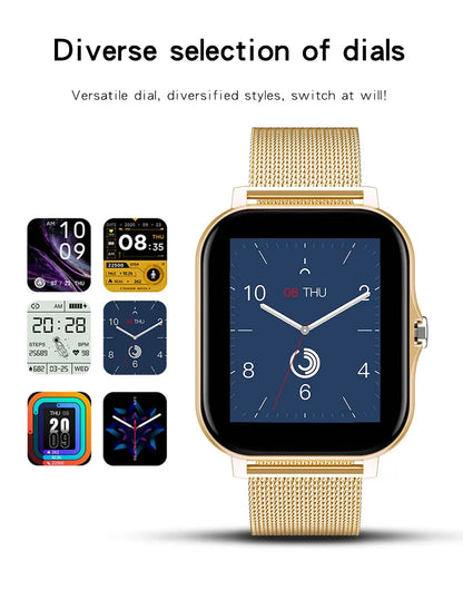 Bluetooth Smart Watch with Touch Call and Fitness Tracker - Smarsty