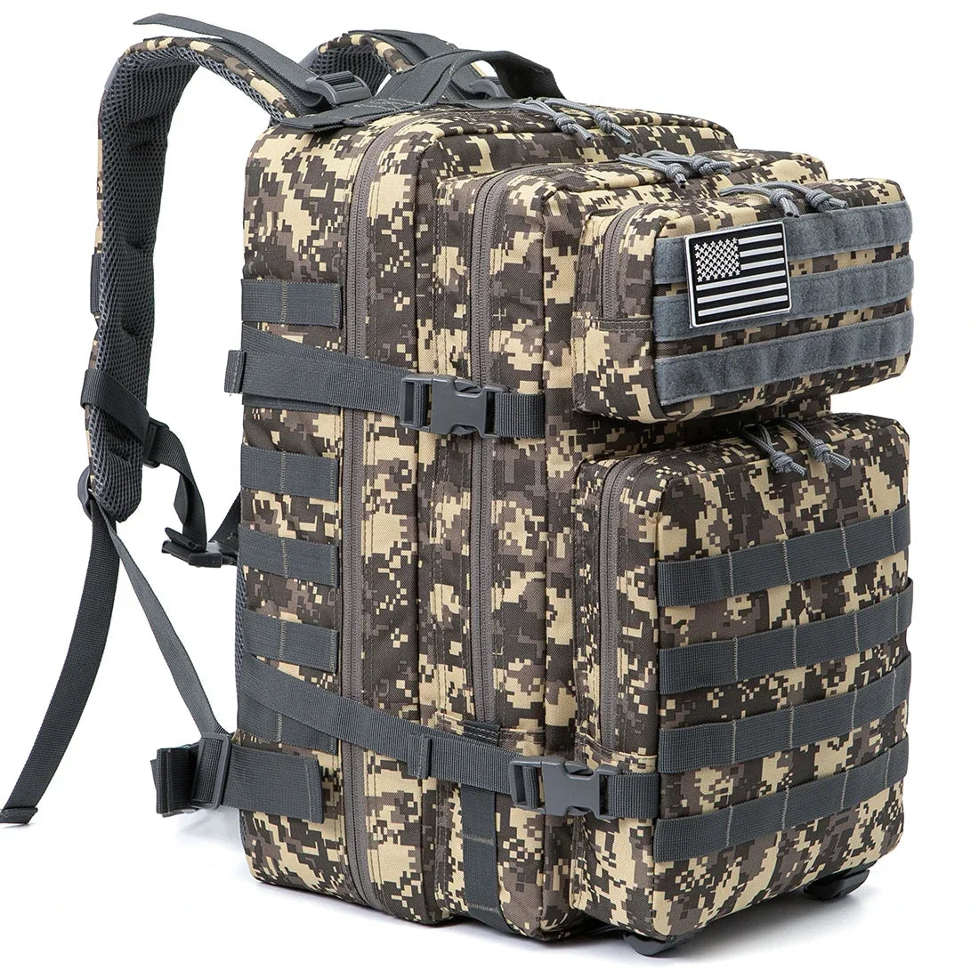 45L Tactical Backpack Molle for survival Assault Pack CCW 3 Day survival Bag Hiking Treeking Rucksack heavy duty backpack - Smarsty