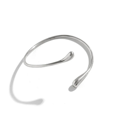 Vintage Water Drop Open Cuff Bracelet for Women - Smarsty