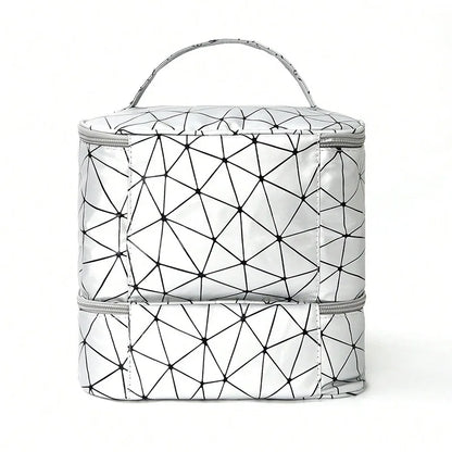 Portable Nail Polish Organizer Bag With Double Layer - Smarsty