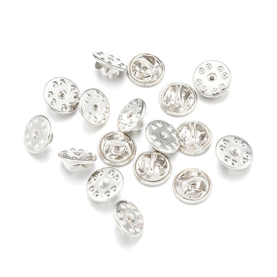100Pc Metal Locking Pin Backs Secure Brooch Bases Pack - Smarsty