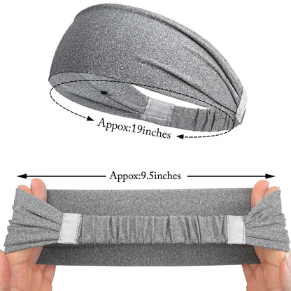 Sports Headbands Soft Elastic Sweatbands Moisture Wicking - Smarsty