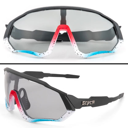 SCVCN  UV400 Sport Cycling Glasses Road Sunglasses Bicycle Eyewear Mountain Bike MTB Cycl Goggles running glasses