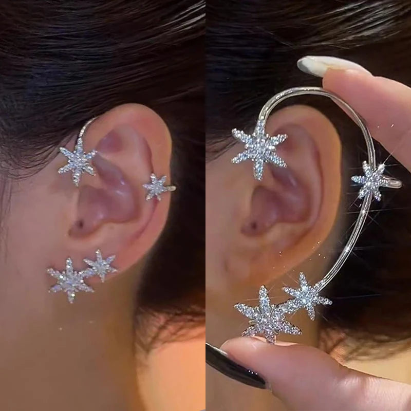 Luxury Crystal Butterfly Clip Earrings for Stylish Women - Smarsty