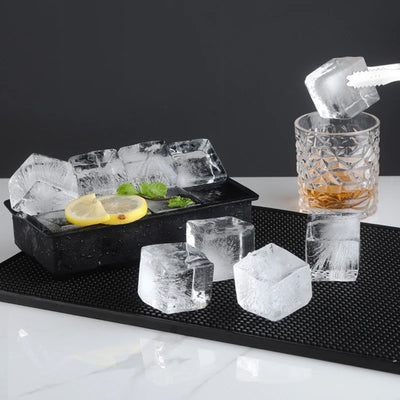 4/6/8/15 Grid Big Ice Tray Mold Giant Jumbo Large Food Grade Silicone Ice Cube Square Tray Mold DIY Ice Maker Ice Cube Tray - Smarsty