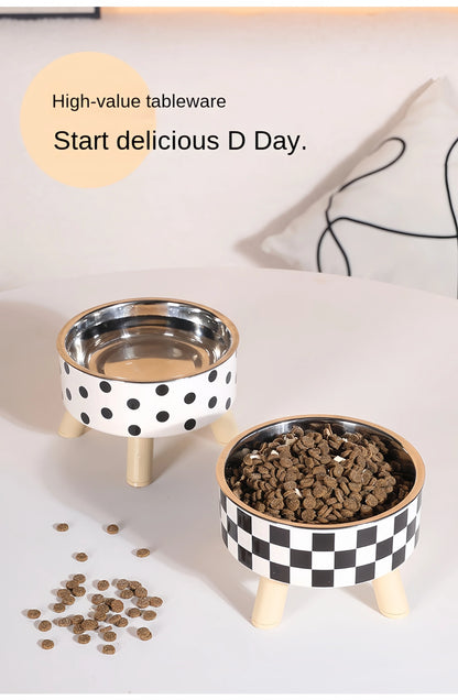 Elevated Cat Feeder Bowl for Comfortable Feeding - Smarsty