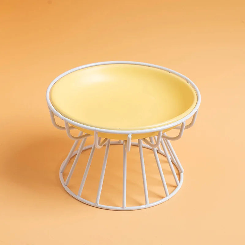 Ceramic Raised Pet Bowl for Cats and Dogs - Smarsty