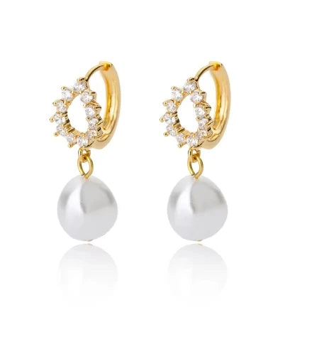 Stainless Steel Star Hoop Earrings Gold Tone Hypoallergenic - Smarsty