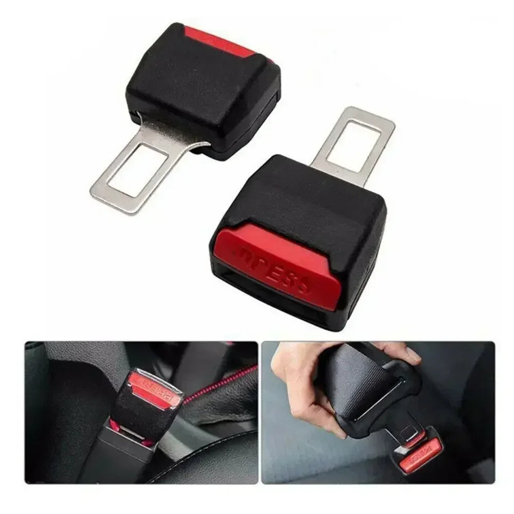 2PC Car Seat Belt Clip Extender Safety Seatbelt Lock Buckle Plug Thick Insert Socket Extender Safety Buckle Seat Belt Accessorie - Smarsty