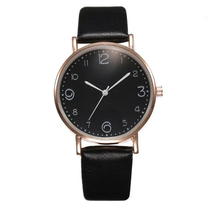 Women Casual Leather Analog Watch with Arabic Numbers - Smarsty