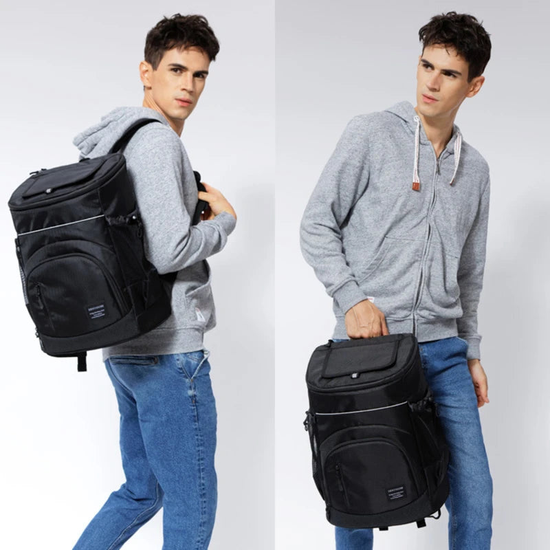 Refrigerator Bags Soft Insulated Cooler Backpack Thermal Isothermal Fridge Travel Outdoor Beach Ice Beer Backpack 30L