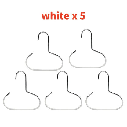 1-5pcs Circle Ring Hat Hanger Non-marking Non-slip Hat Storage Hook Closet Bedroom Saving Space Scarf Towel Tie Hanging Rack by Smarsty