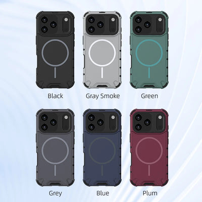 Airbag Anti Fall Magnetic Wireless Charging Phone Case for IPhone 17 Air 17 16 11 13 Pro Max 15 14 Plus for Magsafe Matte Cover