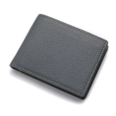 2025 New Wallet Men Short Dollar Clip Zipper Simple Soft Leather Lightweight - Smarsty