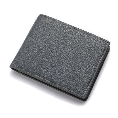 2025 New Wallet Men Short Dollar Clip Zipper Simple Soft Leather Lightweight - Smarsty