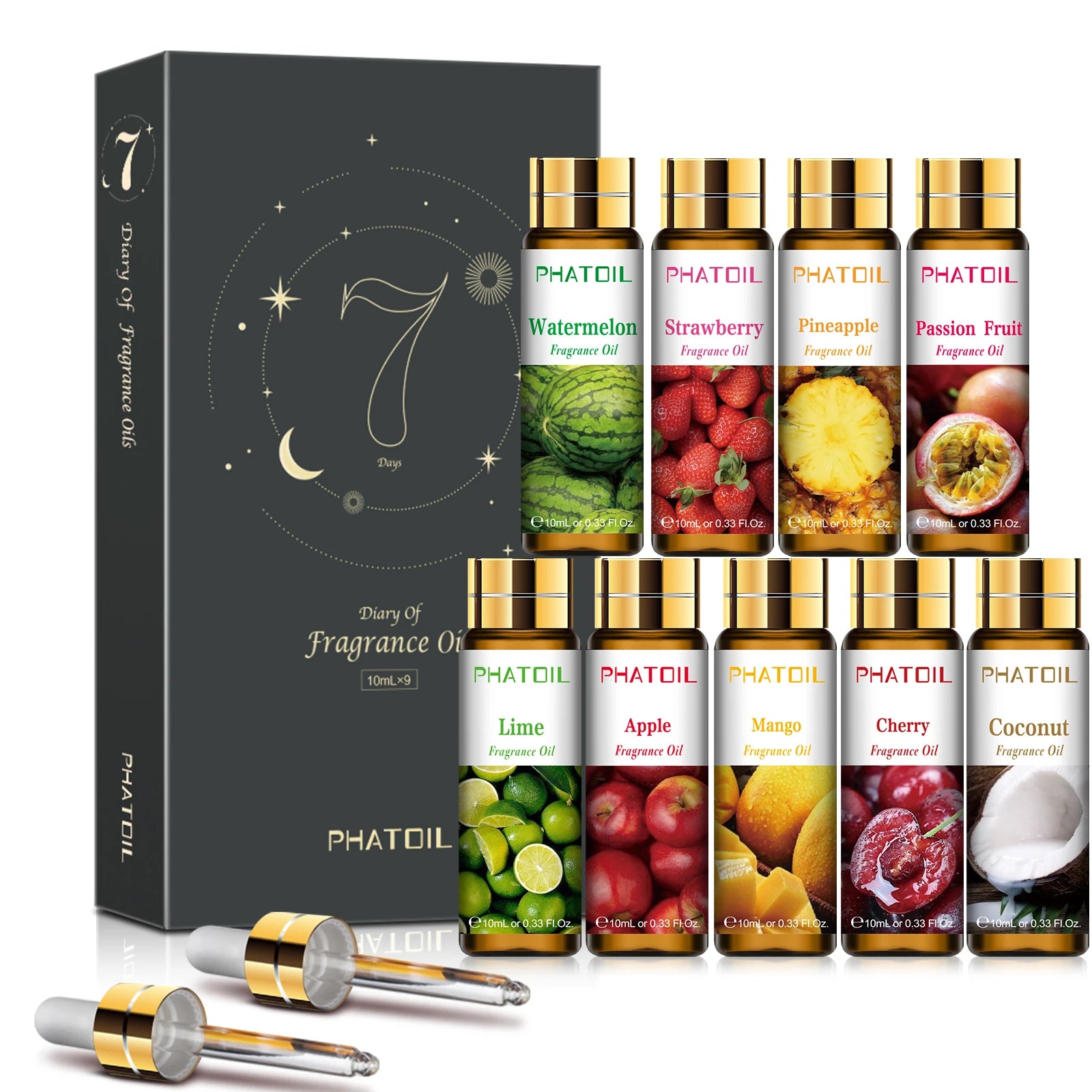 PHATOIL 10ml Fruit Fragrance Oil for Diffusers - Smarsty