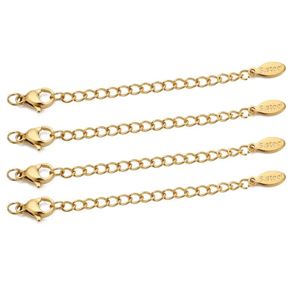 Stainless Steel Extension Chains Lobster Clasps Durable - Smarsty