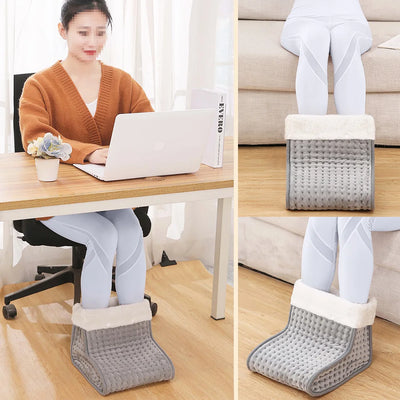 26*28*22cm Electric Heated Foot US/EU Warmers Soft Feet Heating Pad 9-gear adjustable temperature Electric shoe heating pad 1pc