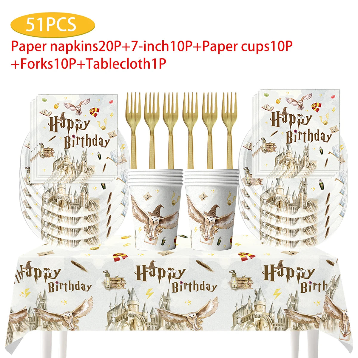 Magic School Birthday Party Decoration Set for Kids - Smarsty