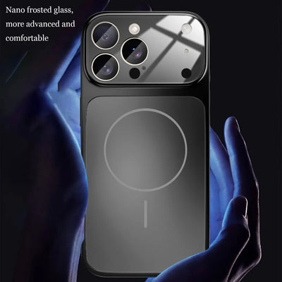 Original Glass Nano Matte Case For iPhone 17 Air 16 15 14 13 Pro Max 17Pro Magnetic For Magsafe Wireless Charging Armor Funda - Smarsty
