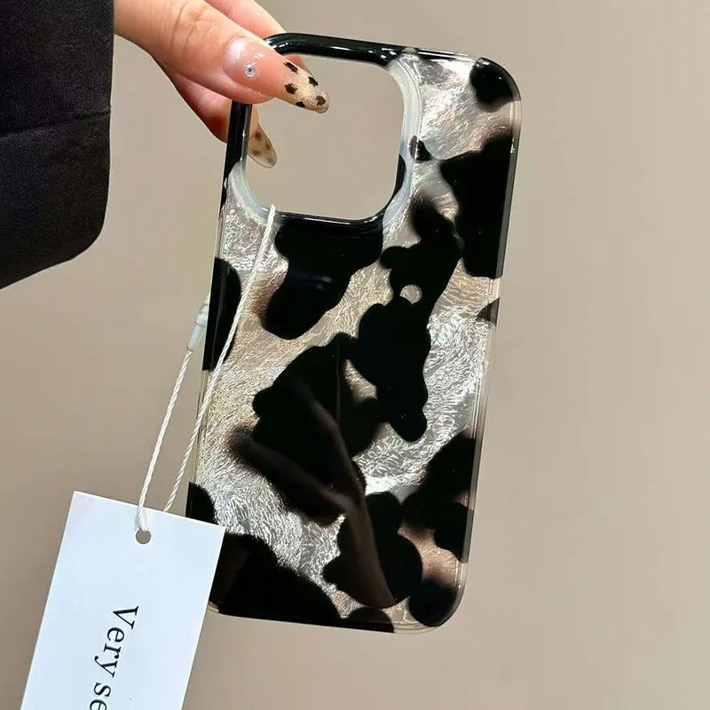 Leopard Print Gradient Ink iPhone Case Back Shockproof - Smarsty
