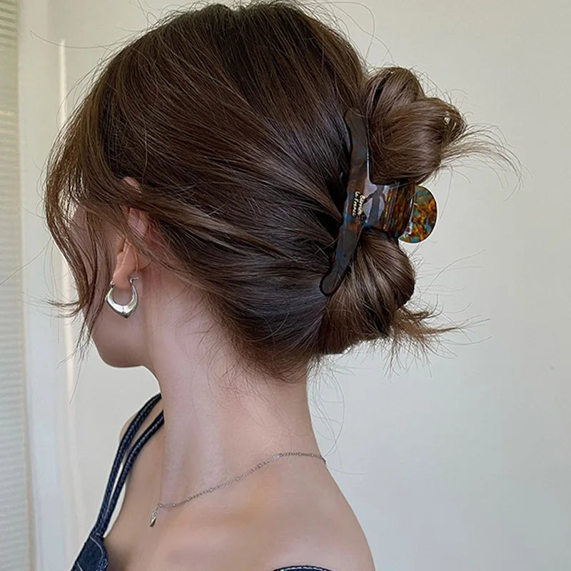 Acetate Hair Claw Clip For Women Vintage Secure Hold - Smarsty
