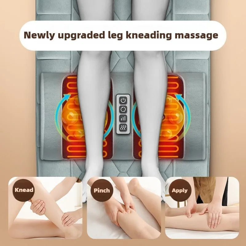 Electric Full Body Massage Mattress With Heating Relaxation Feature - Smarsty